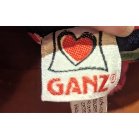 Ganz Matees Blue Green Floral Terry Cloth Pirate Plush Stuffed Toy 9" - Picture 8 of 9